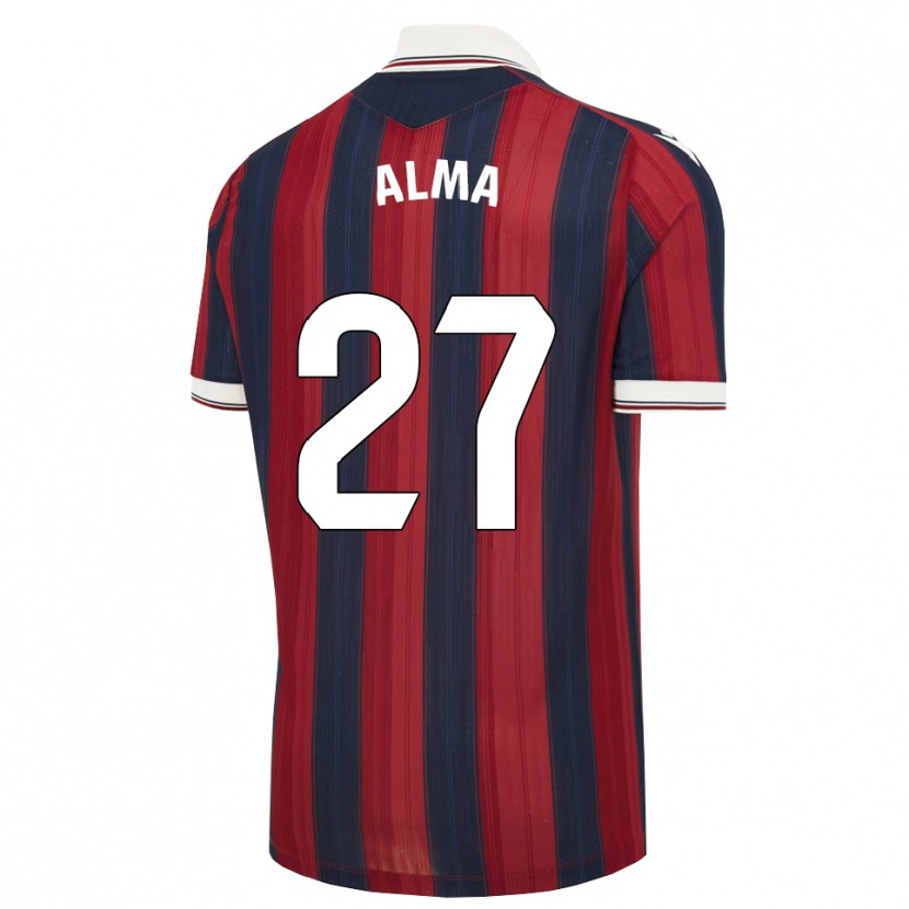 Danxen Pánské Alma Velasco #27 Půlnoční Modrá Červená Domů Hráčské Dresy 2026/27 Dres