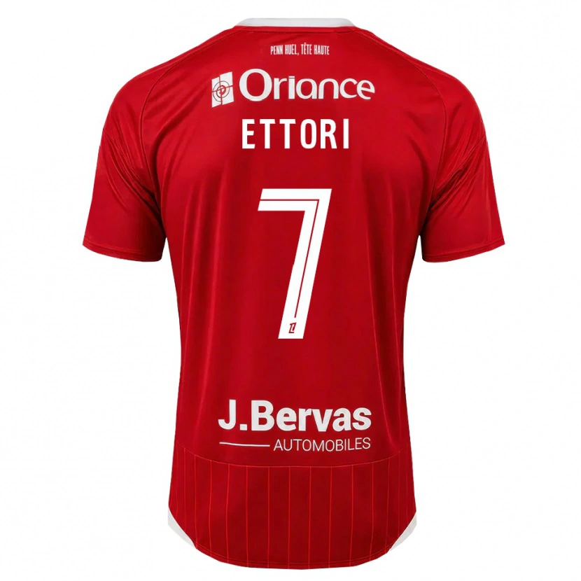 Danxen Pánské Yanis Ettori #7 Bílá Červená Domů Hráčské Dresy 2026/27 Dres