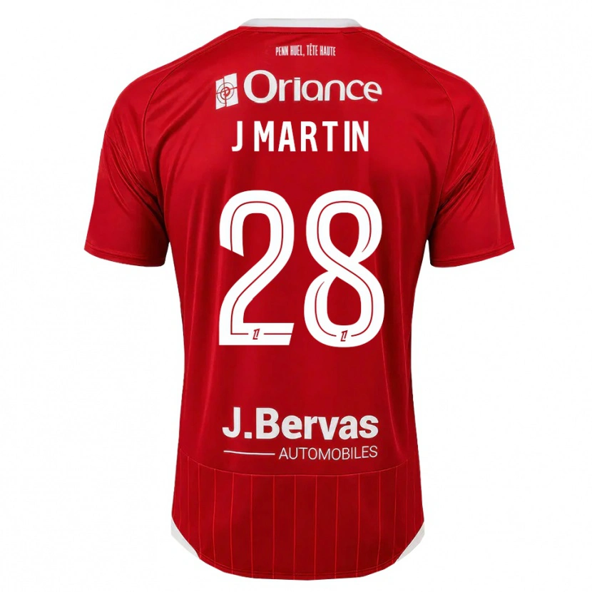 Danxen Pánské Jonas Martin #28 Bílá Červená Domů Hráčské Dresy 2026/27 Dres