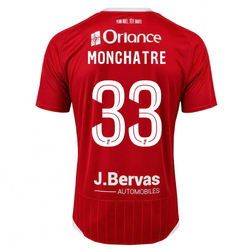 Danxen Pánské Enzo Monchatre #33 Bílá Červená Domů Hráčské Dresy 2026/27 Dres
