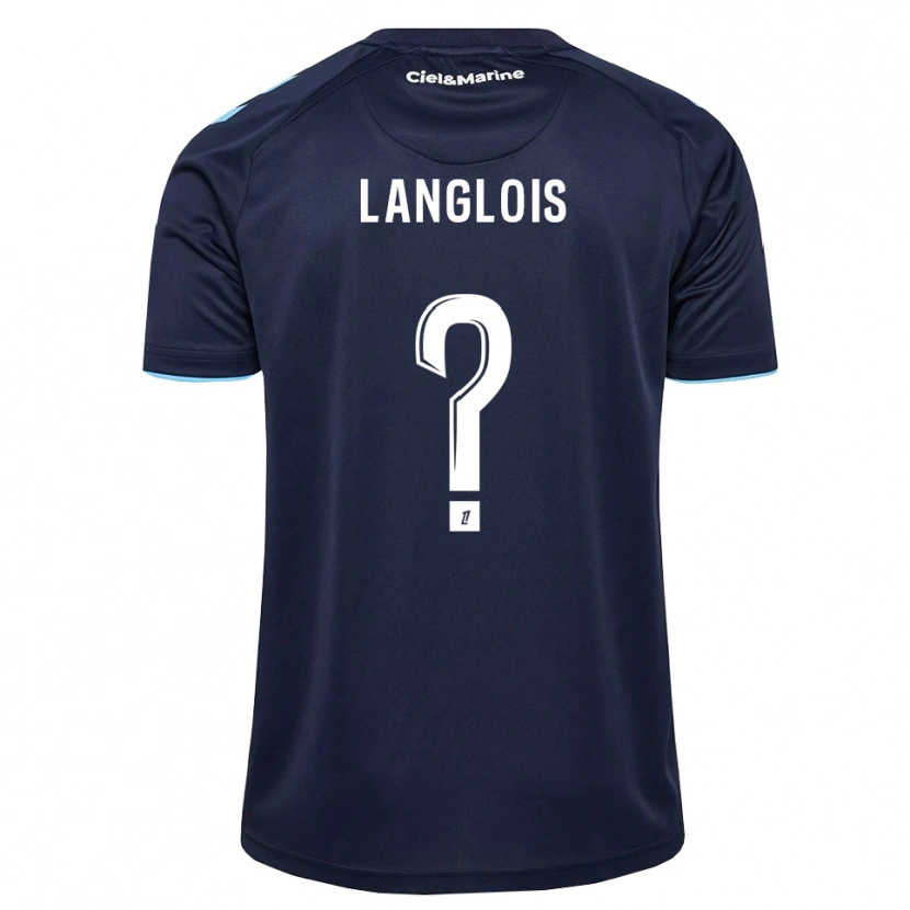 Danxen Pánské Sacha Langlois #0 Kukuřičně Modrá Půlnoční Modrá Domů Hráčské Dresy 2026/27 Dres