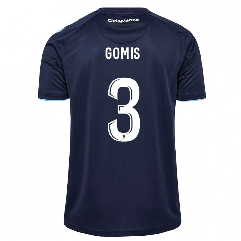 Danxen Pánské Georges Gomis #3 Kukuřičně Modrá Půlnoční Modrá Domů Hráčské Dresy 2026/27 Dres