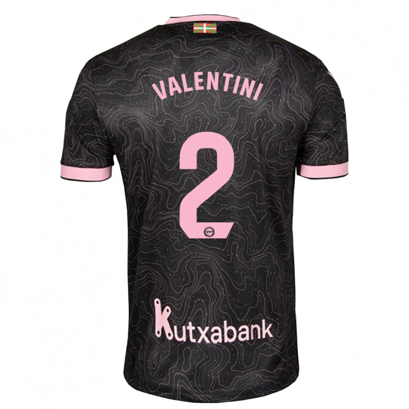 Danxen Pánské Nicolás Valentini #2 Černá Růžová Daleko Hráčské Dresy 2026/27 Dres
