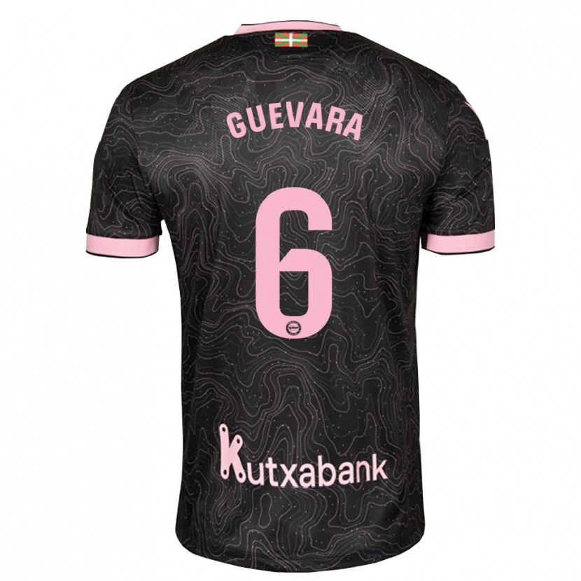 Danxen Pánské Ander Guevara #6 Černá Růžová Daleko Hráčské Dresy 2026/27 Dres