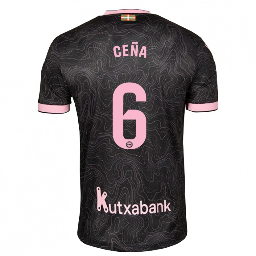 Danxen Pánské Marcos Ceña #6 Černá Růžová Daleko Hráčské Dresy 2026/27 Dres