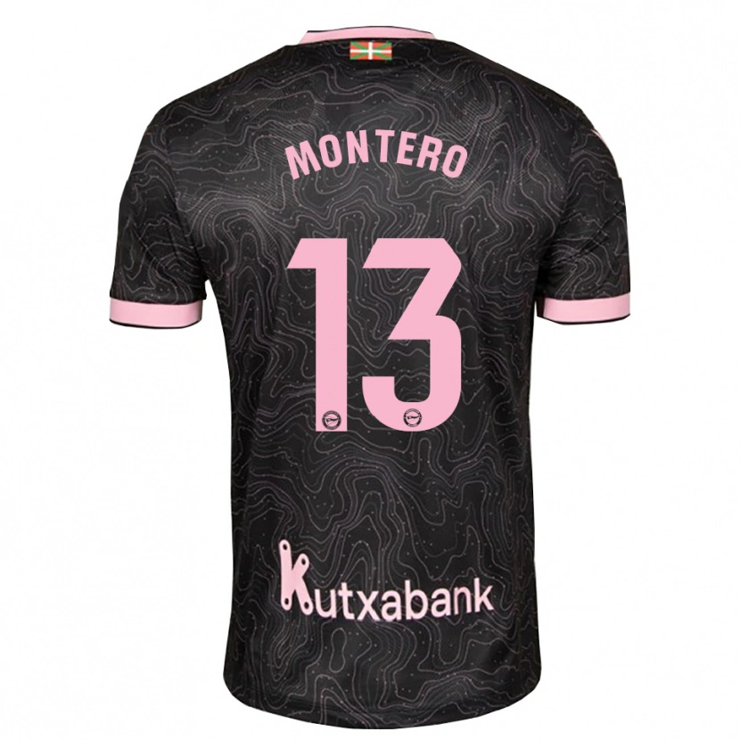Danxen Pánské Rubén Montero #13 Černá Růžová Daleko Hráčské Dresy 2026/27 Dres
