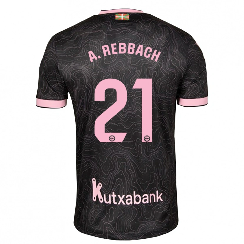Danxen Pánské Abde Rebbach #21 Černá Růžová Daleko Hráčské Dresy 2026/27 Dres
