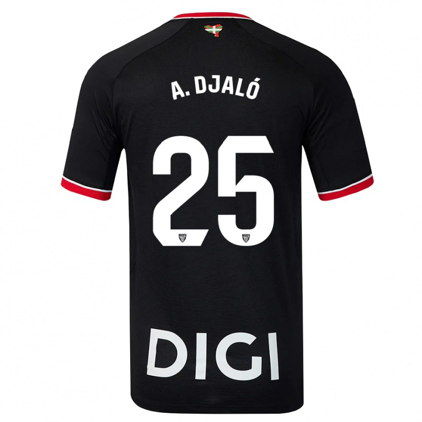 Danxen Pánské Álvaro Djaló #25 Černá Bílá Červená Daleko Hráčské Dresy 2026/27 Dres