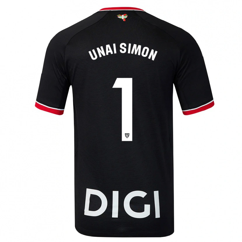 Danxen Pánské Unai Simón #1 Černá Bílá Červená Daleko Hráčské Dresy 2026/27 Dres