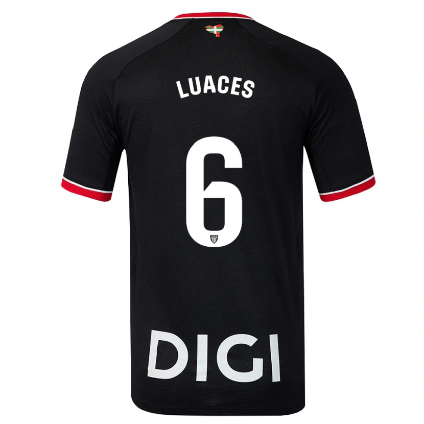 Danxen Pánské Iraitz Luaces #6 Černá Bílá Červená Daleko Hráčské Dresy 2026/27 Dres