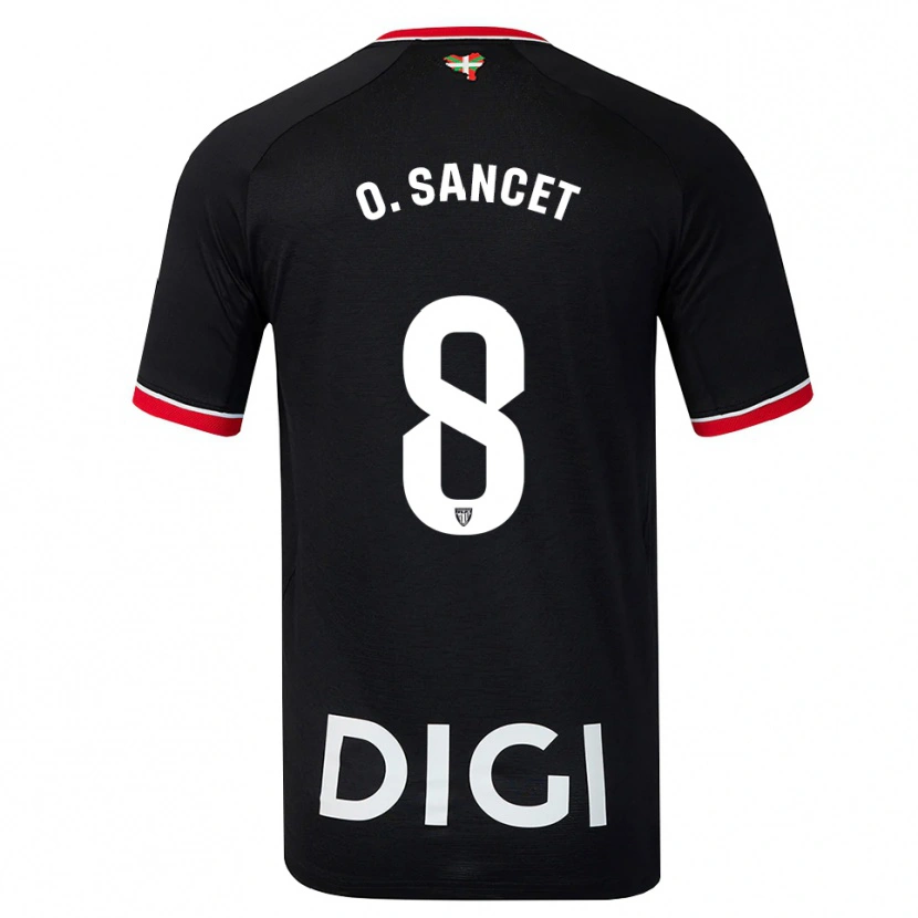 Danxen Pánské Oihan Sancet #8 Černá Bílá Červená Daleko Hráčské Dresy 2026/27 Dres