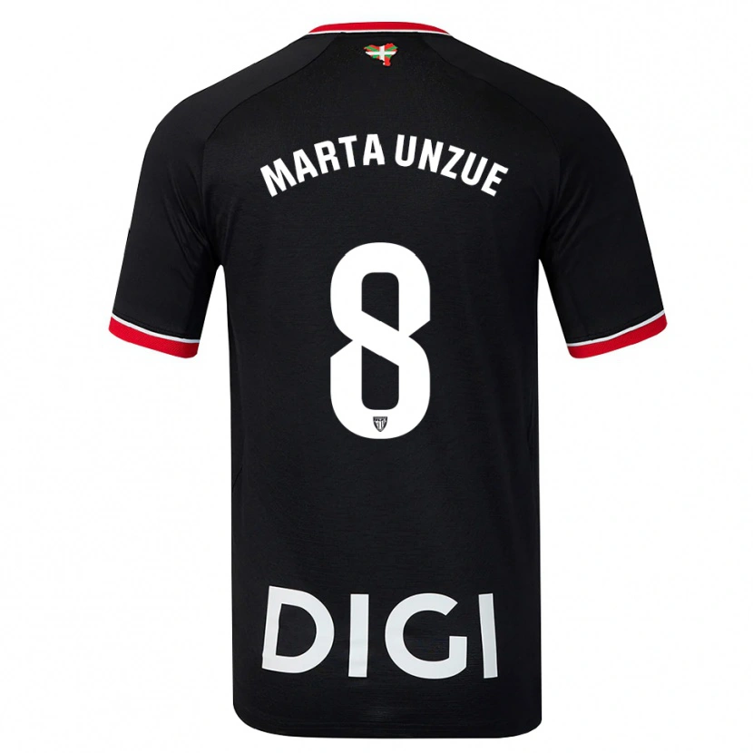 Danxen Pánské Marta Unzué Urdániz #8 Černá Bílá Červená Daleko Hráčské Dresy 2026/27 Dres