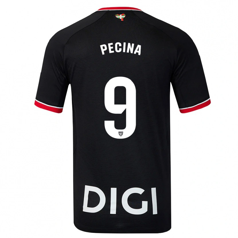 Danxen Pánské Ander Peciña #9 Černá Bílá Červená Daleko Hráčské Dresy 2026/27 Dres