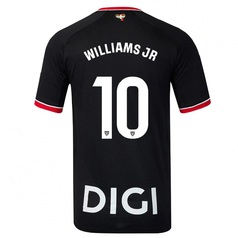 Danxen Pánské Nico Williams #10 Černá Bílá Červená Daleko Hráčské Dresy 2026/27 Dres