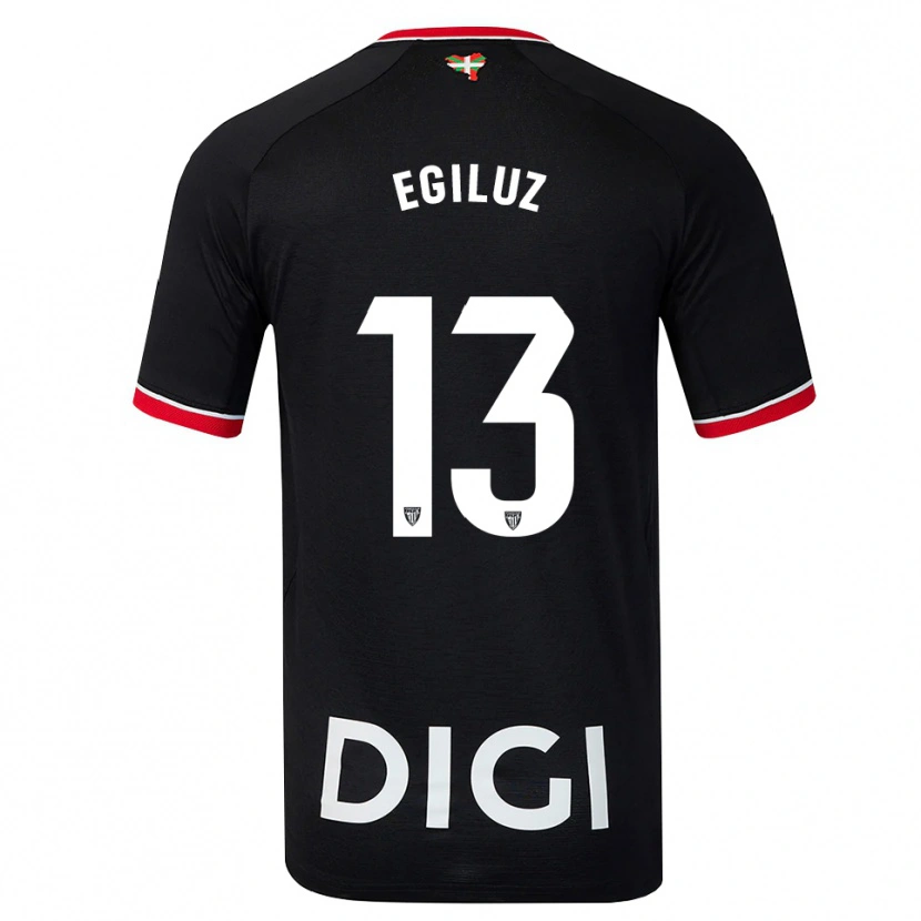 Danxen Pánské Unai Egiluz #13 Černá Bílá Červená Daleko Hráčské Dresy 2026/27 Dres