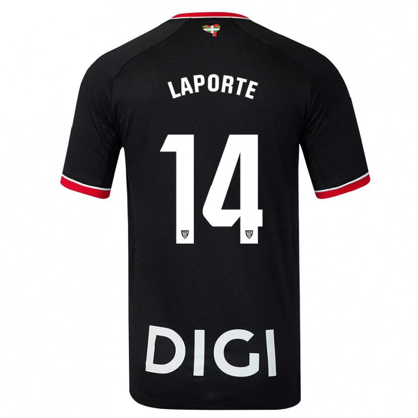 Danxen Pánské Aymeric Laporte #14 Černá Bílá Červená Daleko Hráčské Dresy 2026/27 Dres