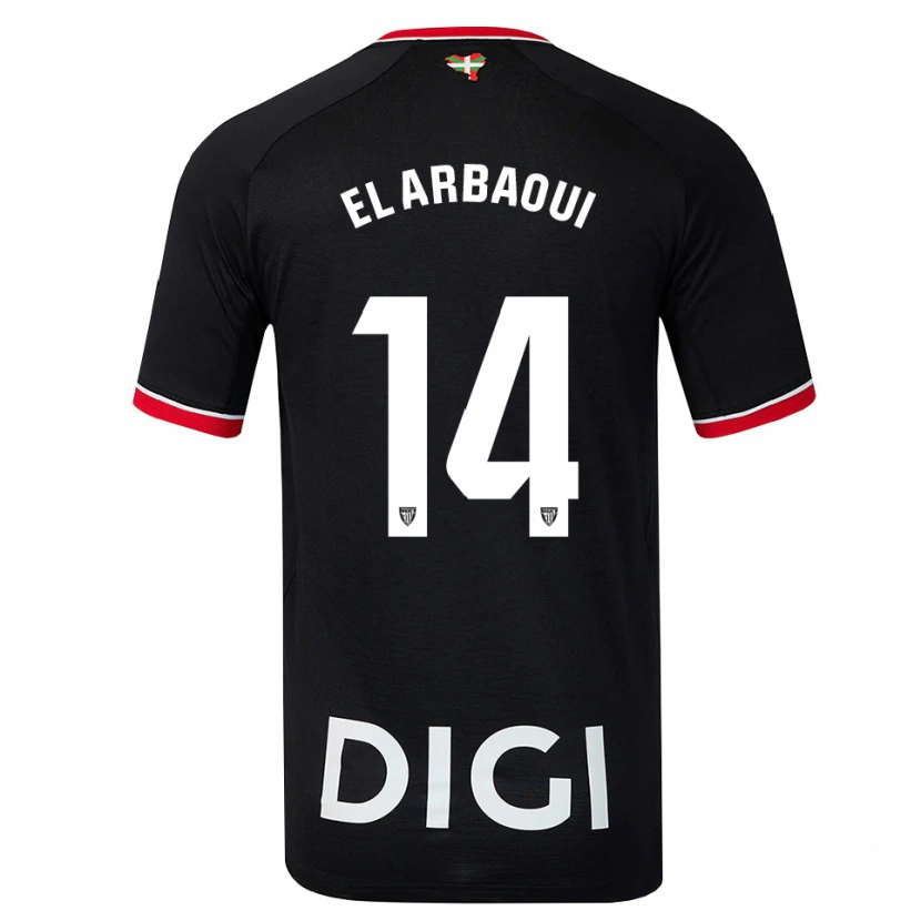 Danxen Pánské Ilyas El Arbaoui #14 Černá Bílá Červená Daleko Hráčské Dresy 2026/27 Dres