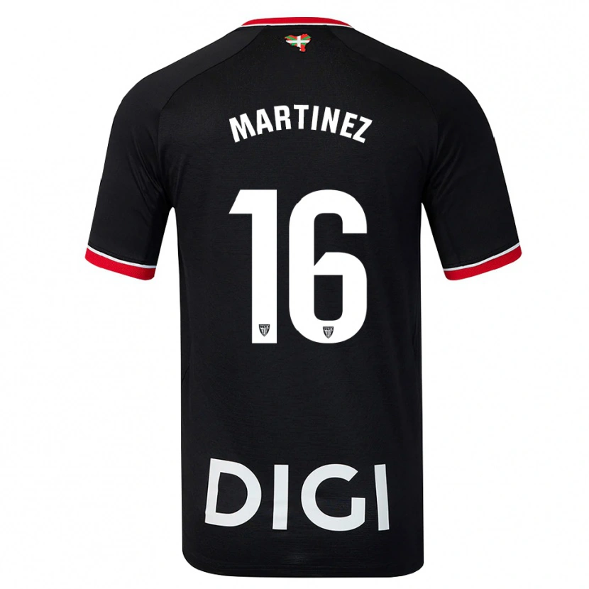 Danxen Pánské Pablo Martínez #16 Černá Bílá Červená Daleko Hráčské Dresy 2026/27 Dres