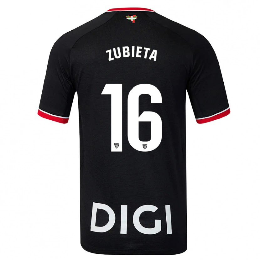 Danxen Pánské Maite Zubieta Arambarri #16 Černá Bílá Červená Daleko Hráčské Dresy 2026/27 Dres
