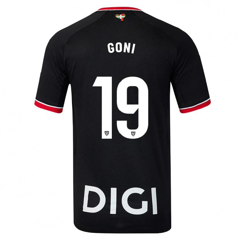 Danxen Pánské Marcos Goñi #19 Černá Bílá Červená Daleko Hráčské Dresy 2026/27 Dres