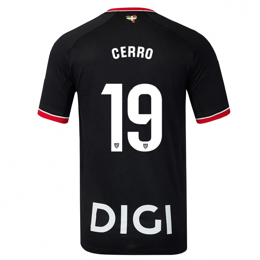 Danxen Pánské Mariana Cerro Galán #19 Černá Bílá Červená Daleko Hráčské Dresy 2026/27 Dres