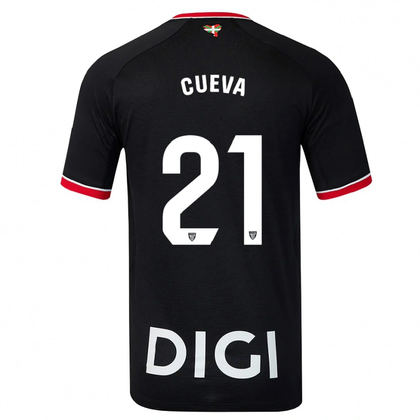 Danxen Pánské Oier Cueva #21 Černá Bílá Červená Daleko Hráčské Dresy 2026/27 Dres