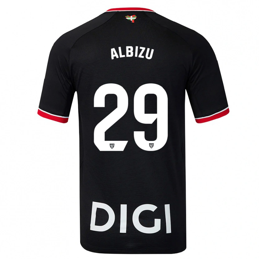 Danxen Pánské Alain Albizu #29 Černá Bílá Červená Daleko Hráčské Dresy 2026/27 Dres