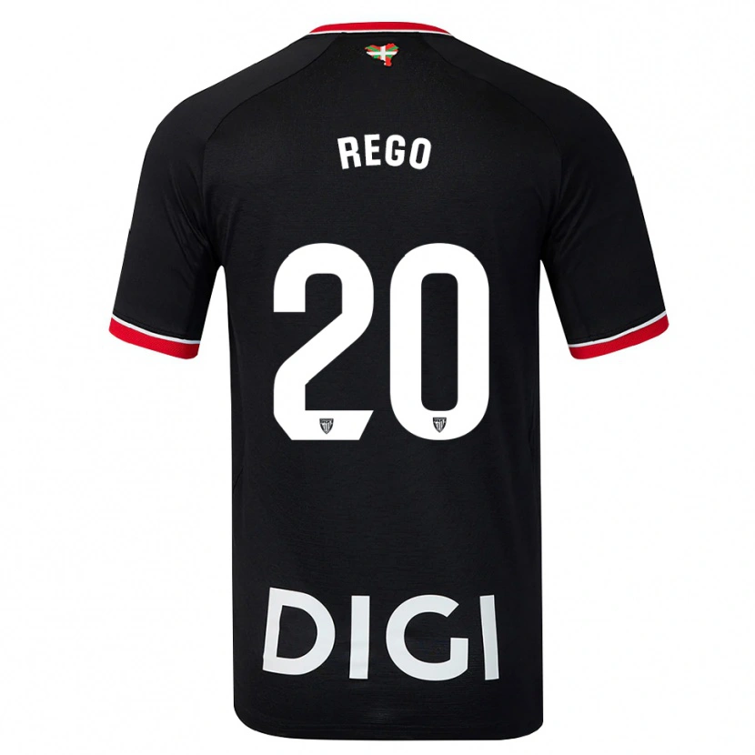 Danxen Pánské Alejandro Rego #20 Černá Bílá Červená Daleko Hráčské Dresy 2026/27 Dres