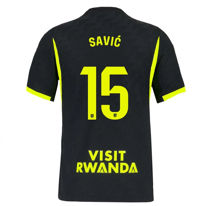 Danxen Pánské Stefan Savic #15 Jasně Zelená Černá Daleko Hráčské Dresy 2026/27 Dres