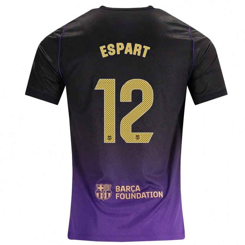 Danxen Pánské Xavi Espart #12 Fialová Žlutá Černá Daleko Hráčské Dresy 2026/27 Dres