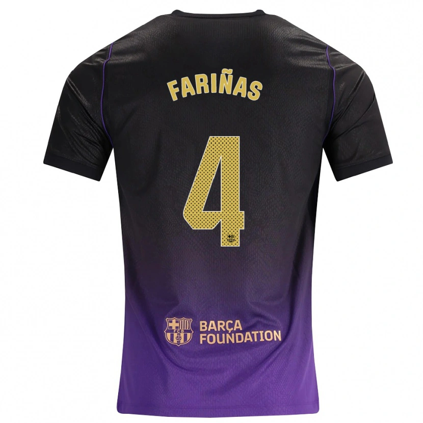 Danxen Pánské Brian Fariñas #4 Fialová Žlutá Černá Daleko Hráčské Dresy 2026/27 Dres