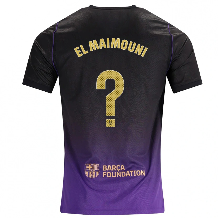 Danxen Pánské Mahdi El Maimouni #0 Fialová Žlutá Černá Daleko Hráčské Dresy 2026/27 Dres