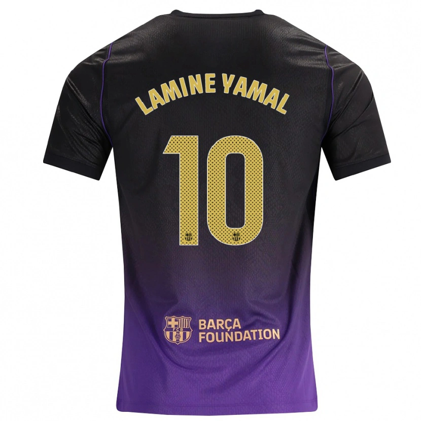 Danxen Pánské Lamine Yamal #10 Fialová Žlutá Černá Daleko Hráčské Dresy 2026/27 Dres