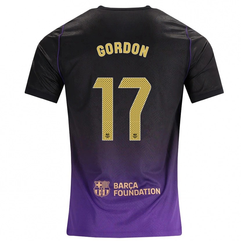 Danxen Pánské Anthony Gordon #17 Fialová Žlutá Černá Daleko Hráčské Dresy 2026/27 Dres