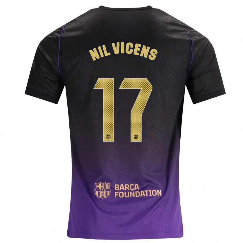 Danxen Pánské Nil Vicens #17 Fialová Žlutá Černá Daleko Hráčské Dresy 2026/27 Dres