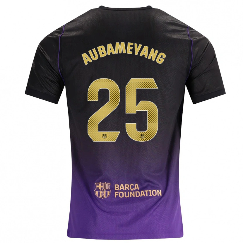 Danxen Pánské Pierre Emerick Aubameyang #25 Fialová Žlutá Černá Daleko Hráčské Dresy 2026/27 Dres
