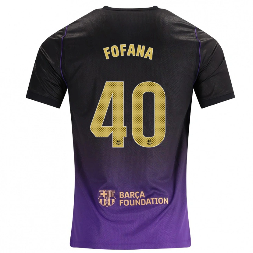 Danxen Pánské Nuhu Fofana #40 Fialová Žlutá Černá Daleko Hráčské Dresy 2026/27 Dres