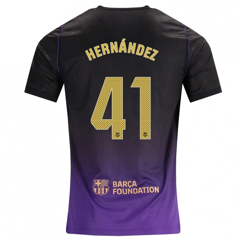 Danxen Pánské Juan Hernández #41 Fialová Žlutá Černá Daleko Hráčské Dresy 2026/27 Dres