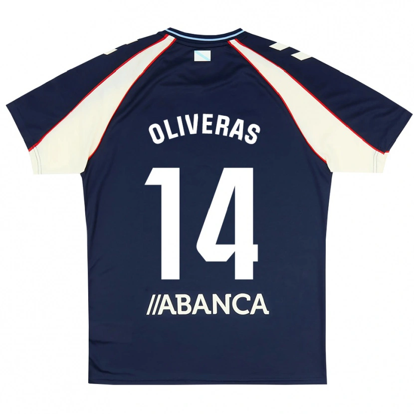 Danxen Pánské Jan Oliveras #14 Královská Modř Červená Bílá Daleko Hráčské Dresy 2026/27 Dres