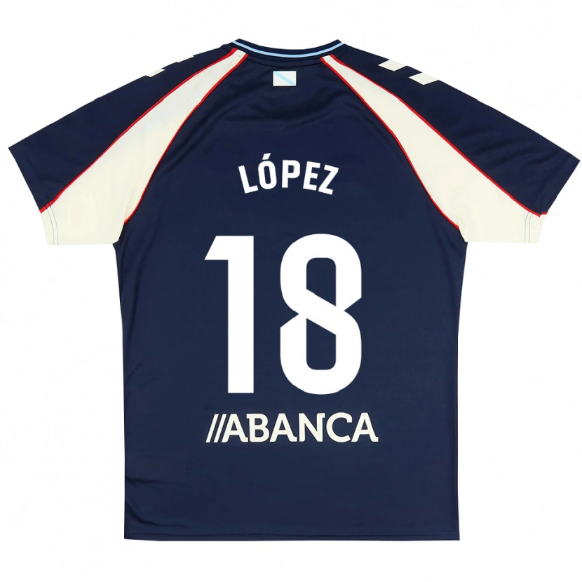 Danxen Pánské Diego López #18 Královská Modř Červená Bílá Daleko Hráčské Dresy 2026/27 Dres