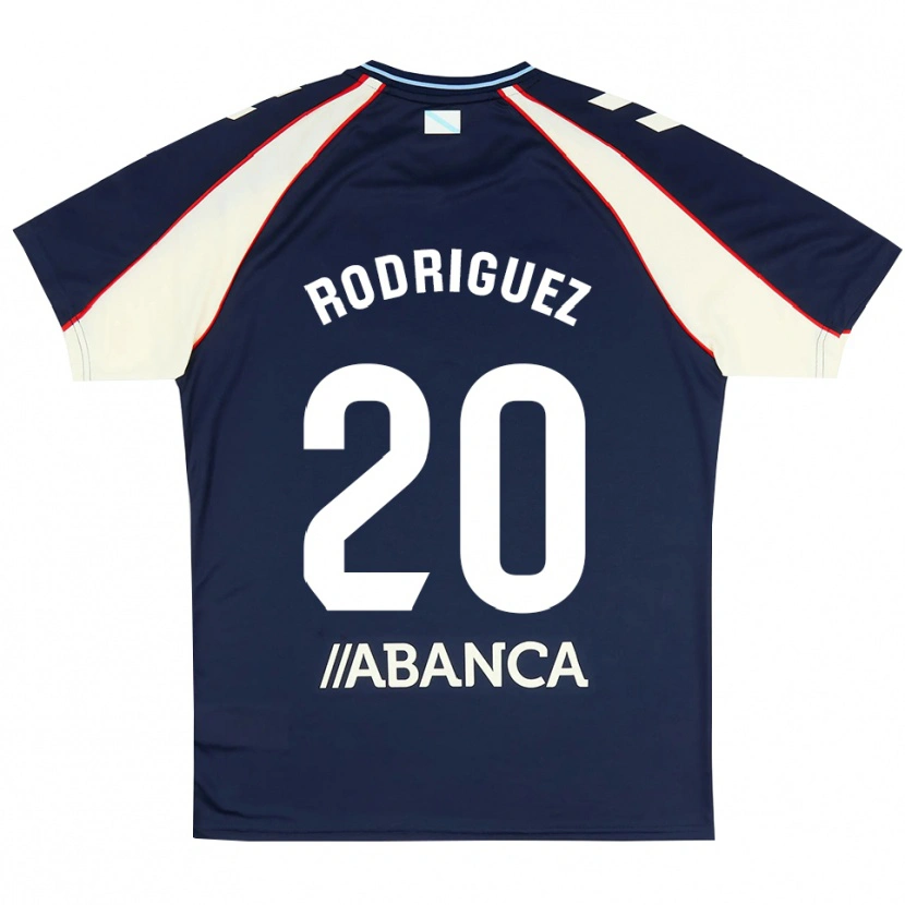 Danxen Pánské Javi Rodríguez #20 Královská Modř Červená Bílá Daleko Hráčské Dresy 2026/27 Dres