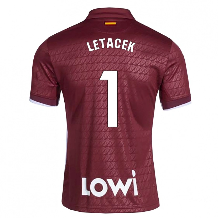 Danxen Pánské Jiri Letacek #1 Tmavě Červená Bílá Daleko Hráčské Dresy 2026/27 Dres