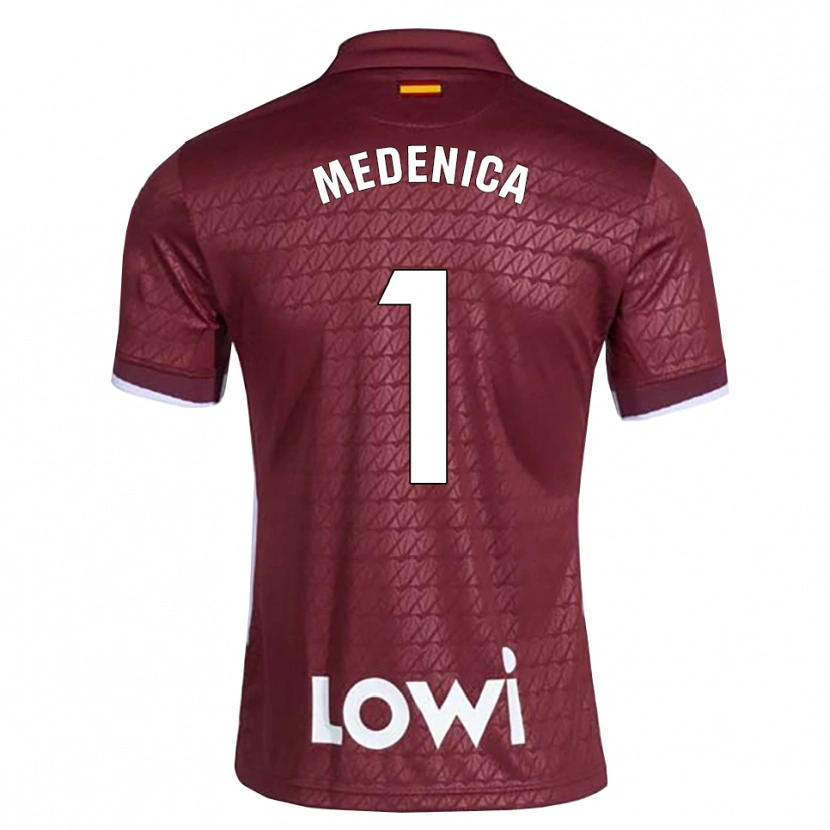 Danxen Pánské Djordjije Medenica #1 Tmavě Červená Bílá Daleko Hráčské Dresy 2026/27 Dres