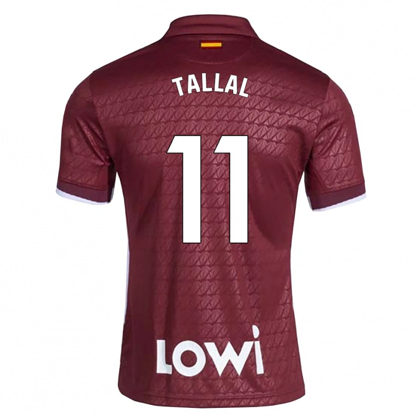 Danxen Pánské Yassin Tallal #11 Tmavě Červená Bílá Daleko Hráčské Dresy 2026/27 Dres