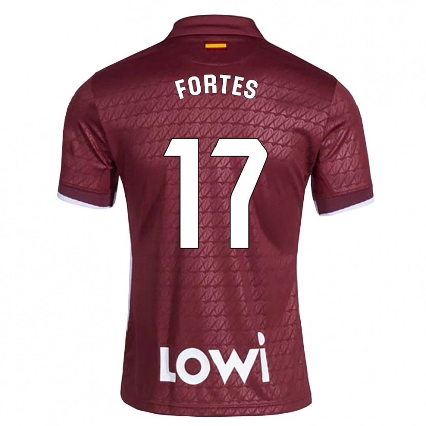 Danxen Pánské Joel Fortes #17 Tmavě Červená Bílá Daleko Hráčské Dresy 2026/27 Dres