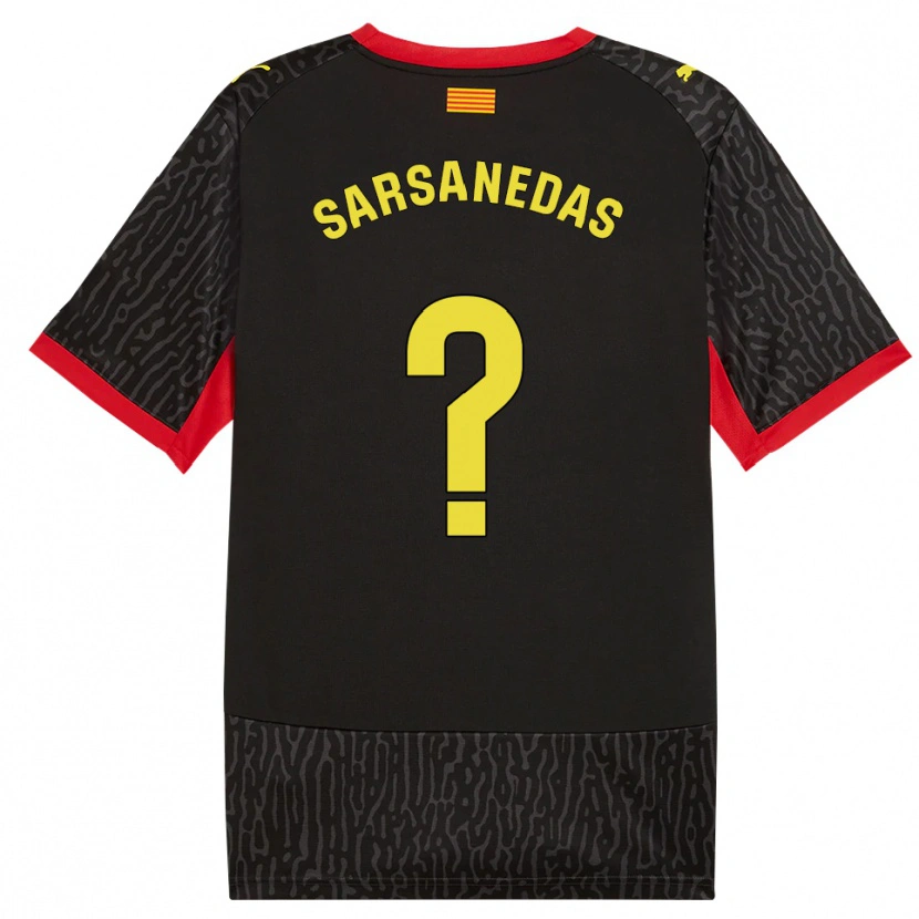 Danxen Pánské Joao Sarsanedas #0 Černá Žlutá Červená Daleko Hráčské Dresy 2026/27 Dres