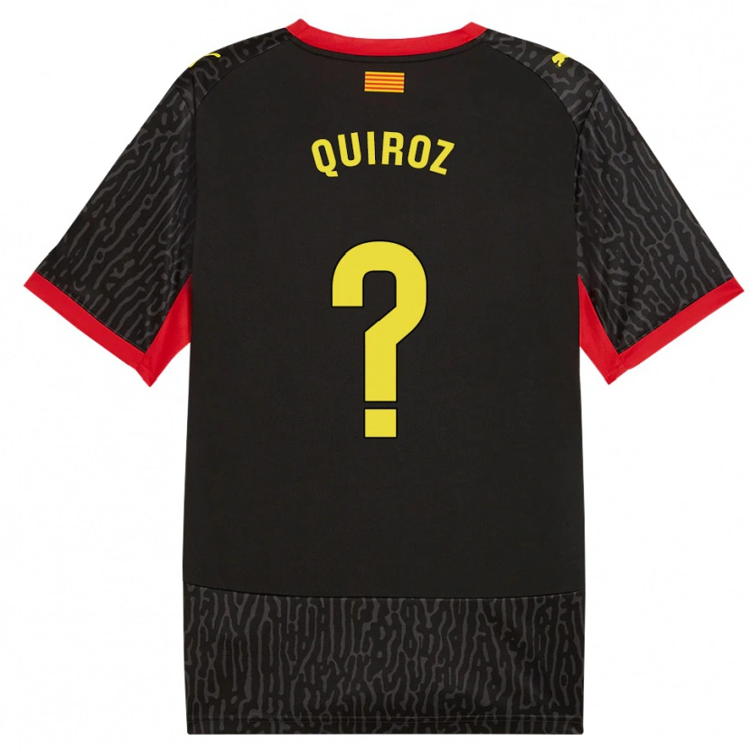 Danxen Pánské Alejandro Quiroz #0 Černá Žlutá Červená Daleko Hráčské Dresy 2026/27 Dres