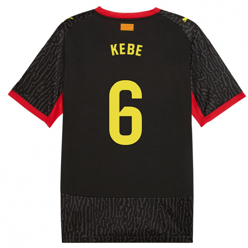 Danxen Pánské Ibrahima Kébé #6 Černá Žlutá Červená Daleko Hráčské Dresy 2026/27 Dres