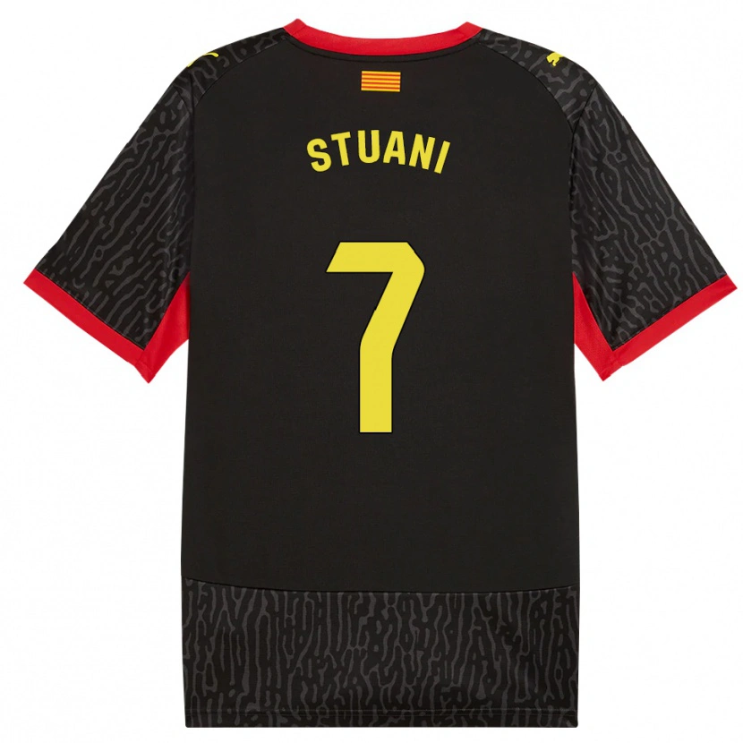 Danxen Pánské Cristhian Stuani #7 Černá Žlutá Červená Daleko Hráčské Dresy 2026/27 Dres