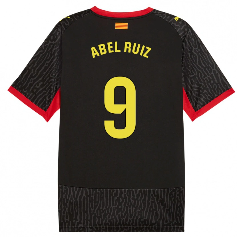Danxen Pánské Abel Ruiz #9 Černá Žlutá Červená Daleko Hráčské Dresy 2026/27 Dres